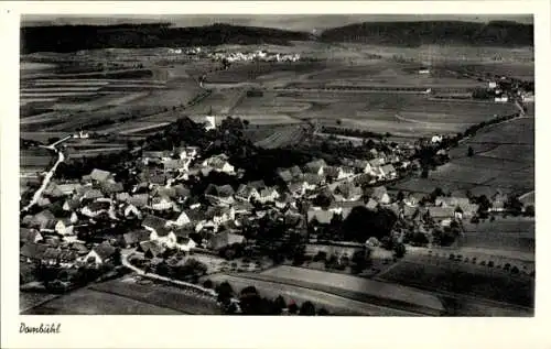 Ak Dombühl in Mittelfranken, Fliegeraufnahme