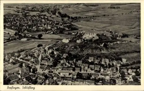 Ak Bopfingen im Ostalbkreis, Fliegeraufnahme, Schlossberg