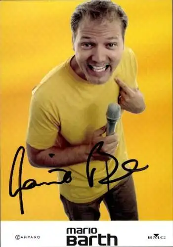 Ak Comedian Mario Barth, Portraits, Autogramm