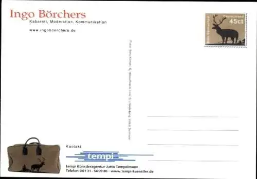 Ak Kabarettist Ingo Börchers, Portrait, Autogramm
