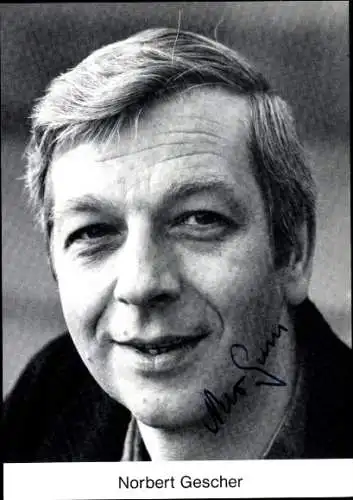 Ak Schauspieler Norbert Gescher, Portrait, Autogramm