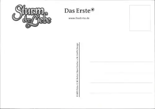 Ak Schauspieler Dirk Galuba, Portrait, Sturm der Liebe, Autogramm