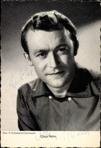 Ak Schauspieler Claus Holm, Portrait, Autogramm