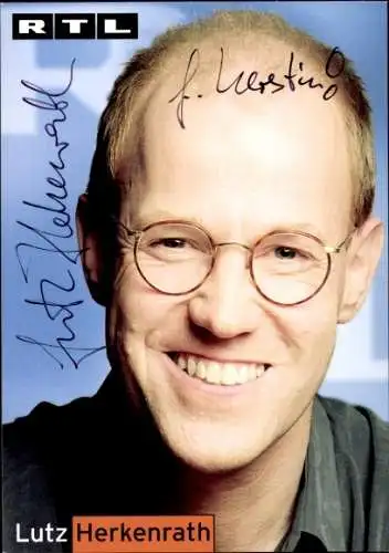 Ak Schauspieler Lutz Herkenrath, Portrait, Autogramm