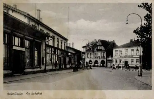 Ak Neumünster, am Bahnhof, Hotel Doppelkrone, Restaurant