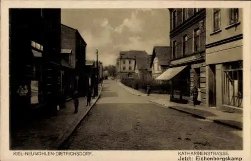 Ak Neumühlen Dietrichsdorf Kiel, Katharinenstraße, Eichenbergskamp