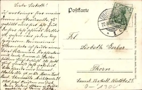 Ak Eberswalde in Brandenburg, An der Schwärze