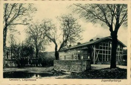 Ak Ützdorf Wandlitz in Brandenburg, Jugendherberge am Liepnitzsee