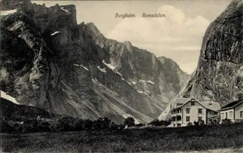 Ak Borgheim Romsdalen Norwegen, Haus, Berge