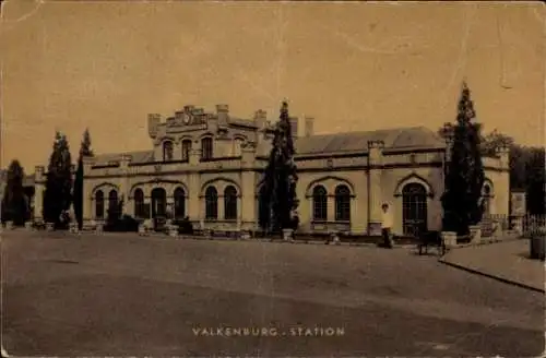 Ak Valkenburg Südholland, Bahnhof