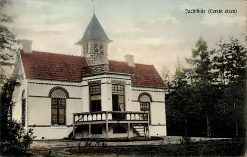 Ak Assen Drenthe Niederlande, Jachthaus