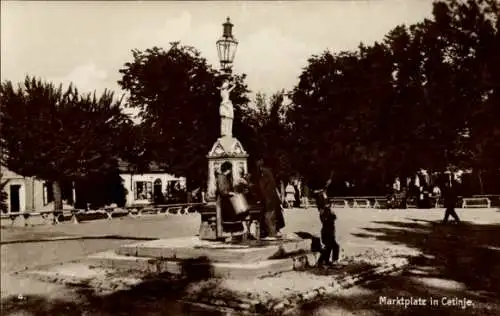 Ak Цетиње Cetinje Montenegro, Marktplatz