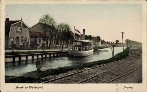 Ak Broek in Waterland Noord-Holland Nederland, Jaagweg