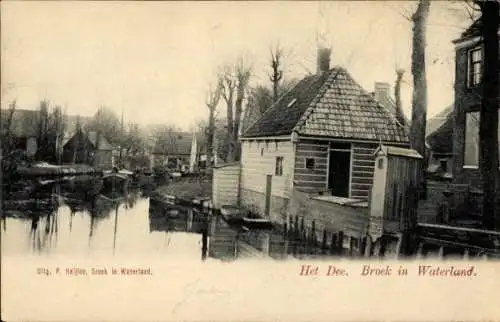 Ak Broek in Waterland Noord-Holland Nederland, Het Dee