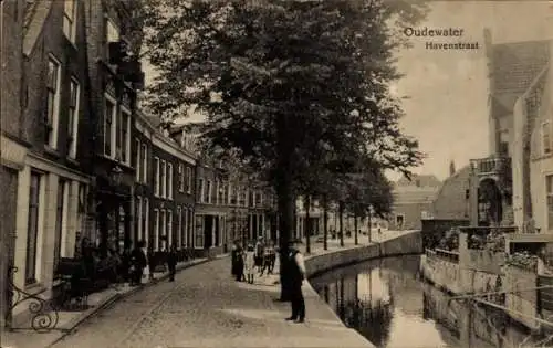 Ak Oudewater Utrecht Nederland, Havenstraat