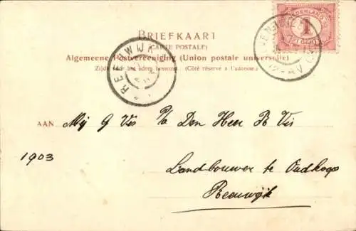 Ak Zevenhuizen Zuid-Holland, Zuid-Einde