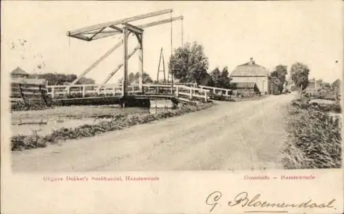 Ak Hazerswoude Dorp Zuid-Holland, Oosteinde