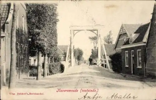 Ak Hazerswoude Dorp Zuid-Holland, Oosteinde