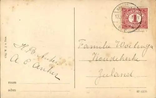 Ak Haastrecht Zuid-Holland, Panorama