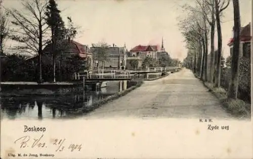 Ak Boskoop Alphen aan den Rijn Zuid-Holland Nederland, Zyde weg