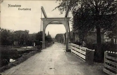 Ak Nieuwkoop Zuid-Holland Nederland, Teuntjesbrug