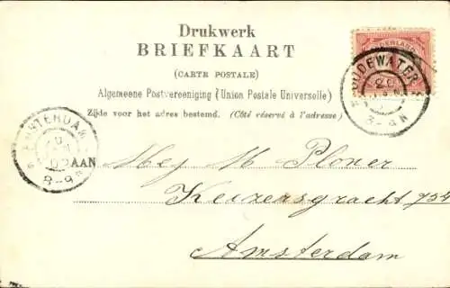 Ak Oudewater Utrecht Nederland, Markt