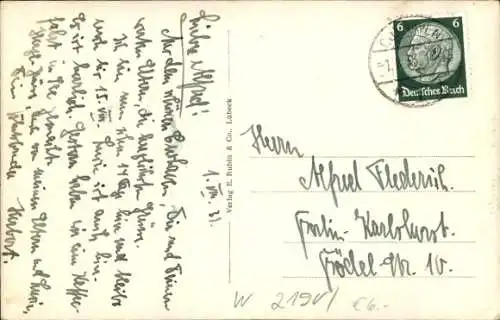 Ak Nordseebad Cuxhaven, Alte Liebe