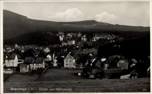 Ak Braunlage im Oberharz, Gesamtansicht, Villen am Hütteberg