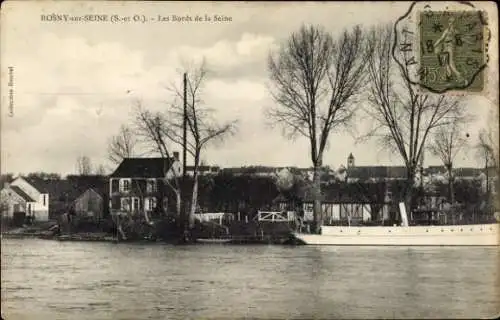 Ak Rosny sur Seine Yvelines, Ufer der Seine