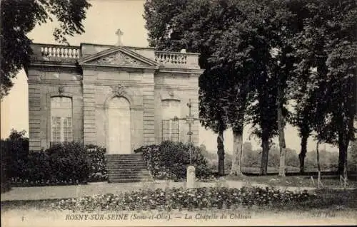 Ak Rosny sur Seine Yvelines, Schlosskapelle