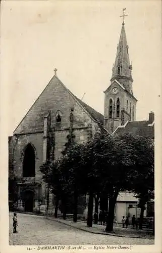 Ak Dammartin Seine et Marne, Kirche Notre Dame