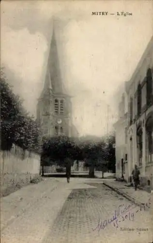 Ak Mitry Seine et Marne, Kirche