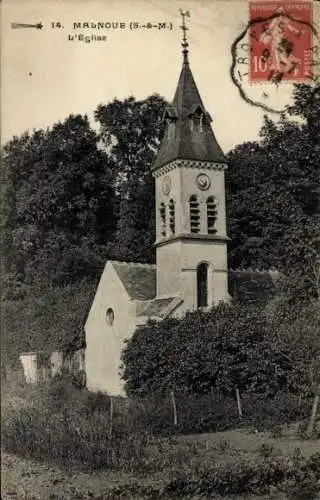 Ak Malnoue Émerainville Seine et Marne, Kirche