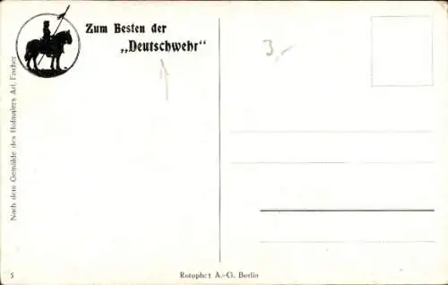 Künstler Ak Fischer, Deutschlands Stolz, Generalfeldmarschall Paul von Hindenburg, Kaiser Wilhelm II