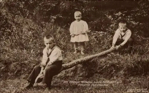 Ak Prinzen Wilhelm, Louis Ferdinand und Friedrich von Preußen, Liersch 7190