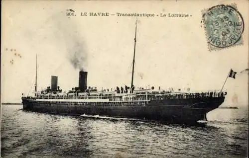 Ak Passagierschiff La Lorraine, CGT