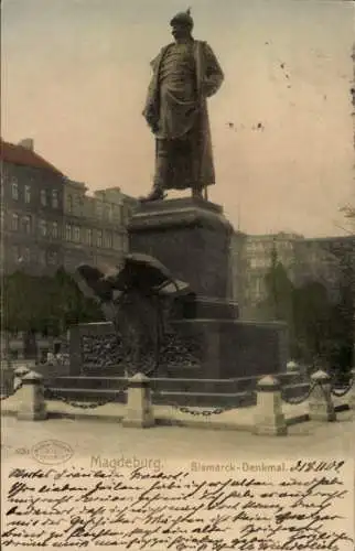 Ak Sudenburg Magdeburg, Bismarck-Denkmal