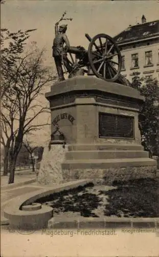 Ak Friedrichstadt Magdeburg an der Elbe, Kriegerdenkmal