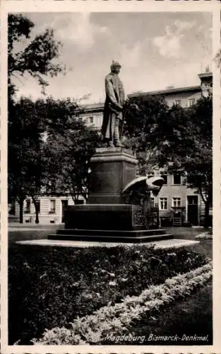 Ak Magdeburg an der Elbe, Bismarck-Denkmal