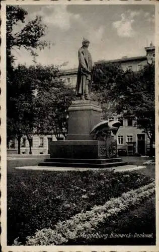 Ak Magdeburg an der Elbe, Bismarck-Denkmal