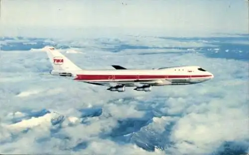 Ak Amerikansiches Passagierflugzeug, Trans World Airline
