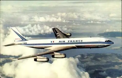 Ak Französisches Passagierflugzeug der Air France, Boeing 707 Intercontinental, F-BHSB