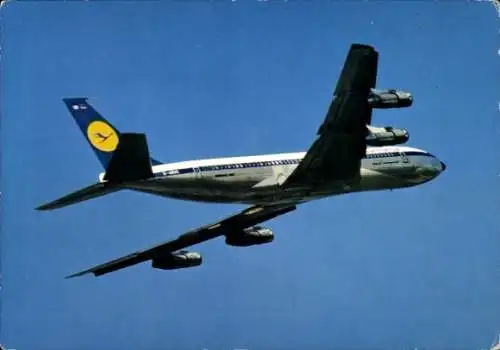 Ak Passagierflugzeug Lufthansa, Boeing 707 Intercontinental Jet