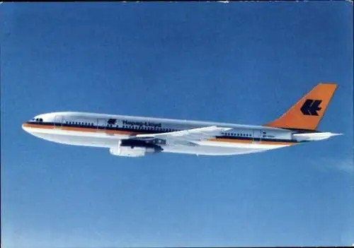 Ak Passagierflugzeug der Hapag Lloyd, Airbus A 300 B 4