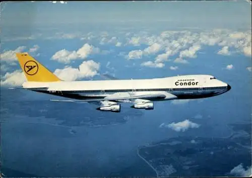 Ak Deutsches Passagierflugzeug, Boeing 747-200, Jumbo Jet, Condor