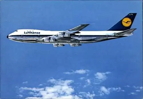 Ak Boeing Jet 747, Lufthansa, Deutsches Passagierflugzeug