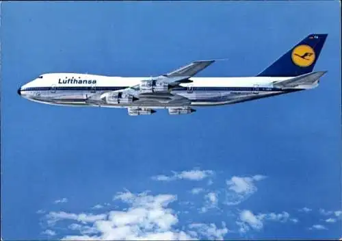 Ak Boeing Jet 747, Lufthansa, Deutsches Passagierflugzeug