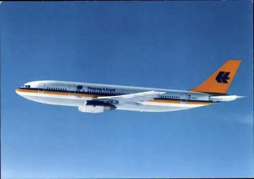 Ak Passagierflugzeug der Hapag Lloyd, Airbus A 300 B 4