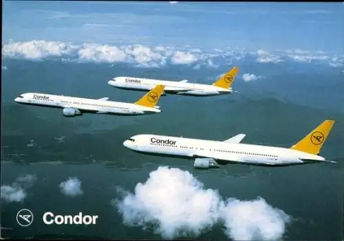 Ak Deutsche Passagierflugzeuge Condor, Boeing 767, Boeing 757