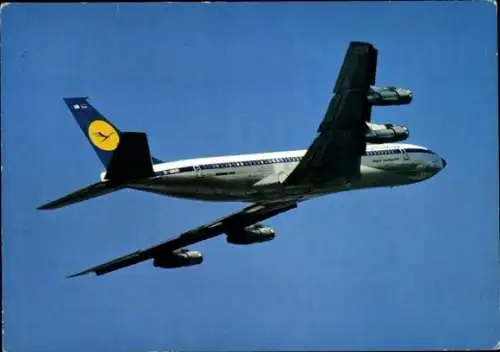 Ak Passagierflugzeug Lufthansa, Boeing 707 Intercontinental Jet